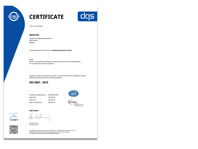 ISO certificatie ISO 9001 - 2015